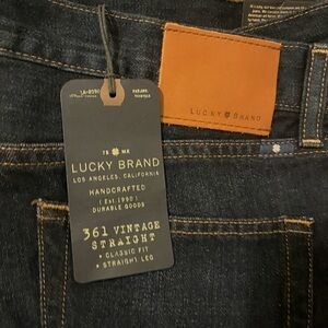 Lucky Brand Dark Indigo Straight Jeans